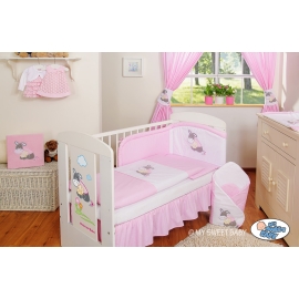 Babybed Bedding set 2pcs- Donkey Luca pink