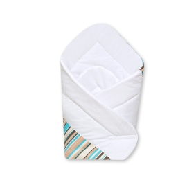 Babynest- Hanging Hearts brown stripes