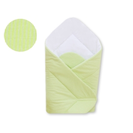 Babynest- Hanging Hearts green stripes