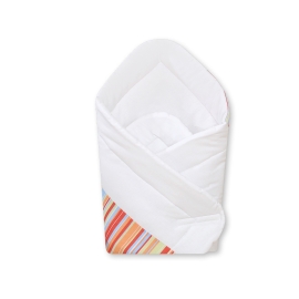 Babynest- Hanging Hearts orange stripes