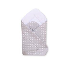 Babynest- Hanging Hearts white dots on Gray