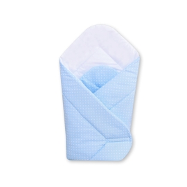 Babynest- Hanging Hearts white pola dots on blue