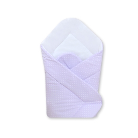 Babynest- Hanging Hearts white polka dots on lilac