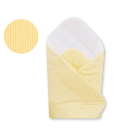 Babynest- Hanging Hearts yellow stripes