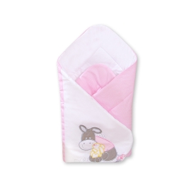 Babynest Newborn Blanket - Donkey Luca pink