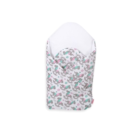 Babynest Newborn Wrap Blanket with stiffening - rocking horses
