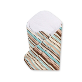 Babynest with stiffenig- Basic brown stripes