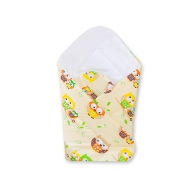 Babynest with stiffenig- Basic cream owls