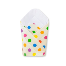 Babynest with stiffenig- Basic dark dots on cream