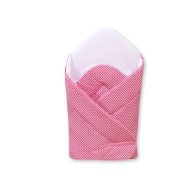 Babynest with stiffenig- Basic dark pink checkered
