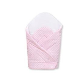 Babynest with stiffenig- Basic white polka dots on pink