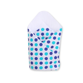 Babynest with stiffenig- Navy blue-mint dots