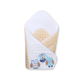 Babynest with stiffenig- Owls beige