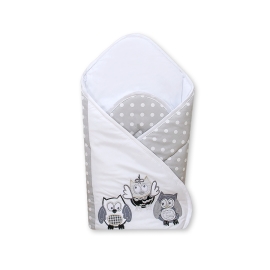 Babynest with stiffenig- Owls Gray-black