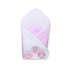 Babynest with stiffenig- Owls pink