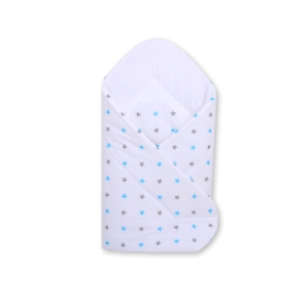 Babynest with stiffenig- White with Gray-blue stars