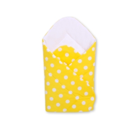 Babynest with stiffenig- Yellow with white dots