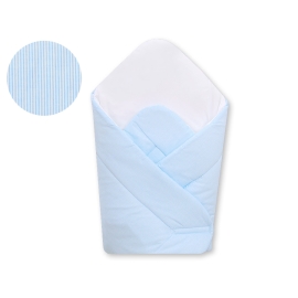 Babynest with stiffening- Hanging Hearts blue stripes
