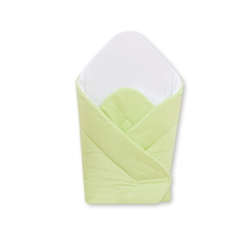 Babynest with stiffening- Hanging Hearts green stripes