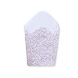 Babynest with stiffening- Hanging Hearts little pink flowers