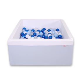 Ball-pit Dry Pool minky with balls 200pcs - blue