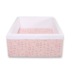 Ball-pit Dry Pool minky without balls - ballerinas pink