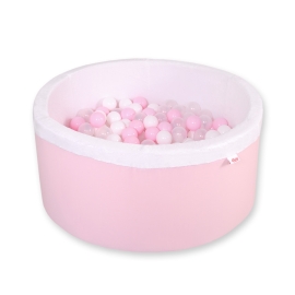 Ball-pit minky Dry Pool with balls 200pcs - pink
