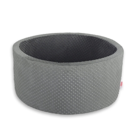 Ball-pit minky without balls - dark gray