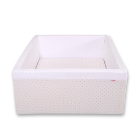 Ball-pit minky without balls - golden stars