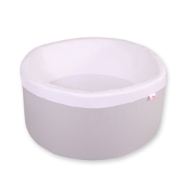 Ball-pit minky without balls - gray