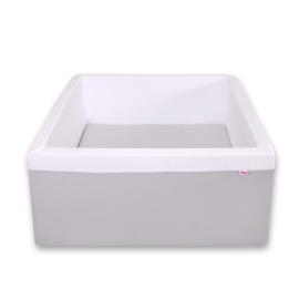 Ball-pit minky without balls - gray