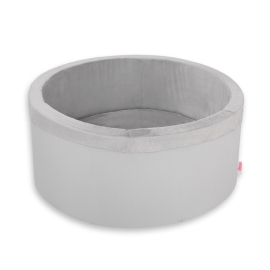 Ball-pit minky without balls - gray