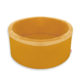 Ball-pit minky without balls - honey yellow