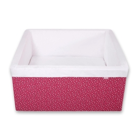Ball-pit minky without balls - wine red stars