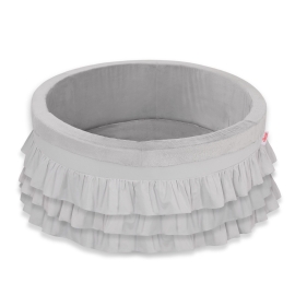Ball-pit with frills without balls - gray