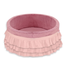 Ball-pit with frills without balls - pastel pink