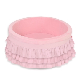 Ball-pit with frills without balls - pink