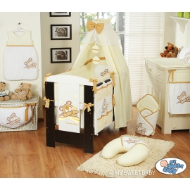 Bedding set 11-pcs with canopy (L70)- Teddy Bear Barnaba cream