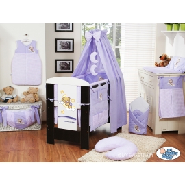 Bedding set 11-pcs with canopy(L60)- Good night lilac