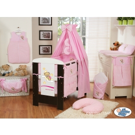 Bedding set 11-pcs with canopy(L60)- Good night pink
