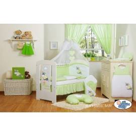 Bedding set 11-pcs with mosquito-net- Donkey Luca green
