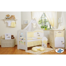 Bedding set 11-pcs with mosquito-net- Donkey Luca yellow