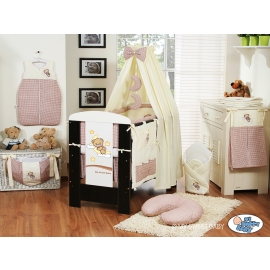 Bedding set 11-pcs with mosquito-net (L60)- Good night brown