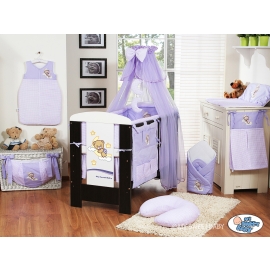 Bedding set 11-pcs with mosquito-net (L60)- Good night lilack