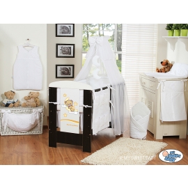 Bedding set 11-pcs with mosquito-net (L60)- Good night white