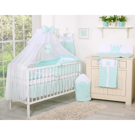 Bedding set 11pcs- Little Prince/Princess mint