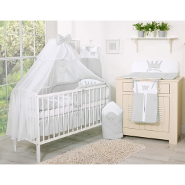 Bedding set 11pcs with Mosquito-net- Little Prince/Princess gray
