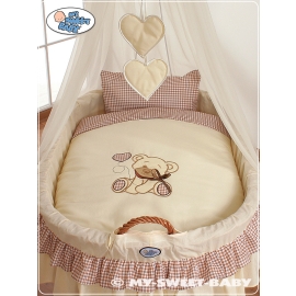 Bedding set 2-pcs for Moses Basket/Wicker crib no 99690e-326 or 79690e-326
