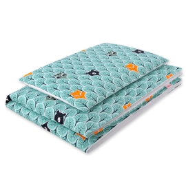 Bedding set 2pcs 100x135 Mini - mint forest