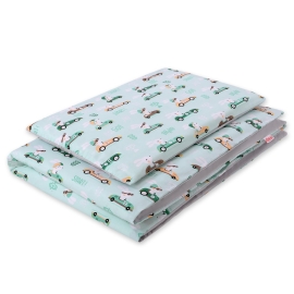 Bedding set 2pcs 100x135 Mini - mint rabbits